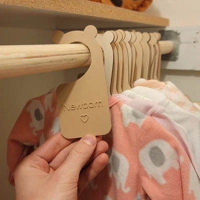 Miếng chia móc treo đồ em bé hình gấu