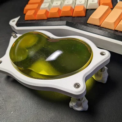 Khung kê tay gel ergonomic: chỉnh độ nghiêng & chiều cao bằng ốc M6