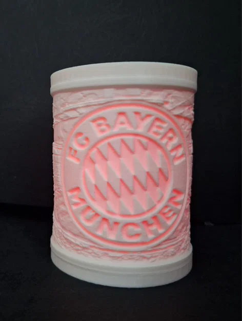 Đèn ngủ 3D Lithophane FC Bayern Munich cực chất cho fan hâm mộ - Image 2