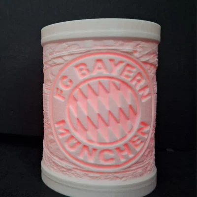 Đèn ngủ 3D Lithophane FC Bayern Munich cực chất cho fan hâm mộ