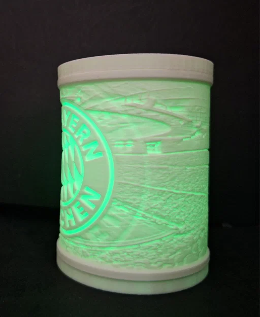 Đèn ngủ 3D Lithophane FC Bayern Munich cực chất cho fan hâm mộ - Image 4