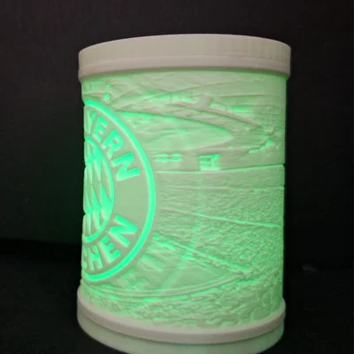 Đèn ngủ 3D Lithophane FC Bayern Munich cực chất cho fan hâm mộ