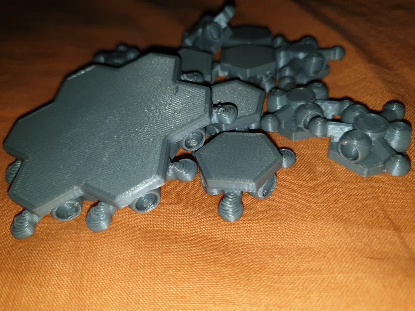 Giáp lục giác Airsoft Modular Hex Armor Plate in 3D - Image 1