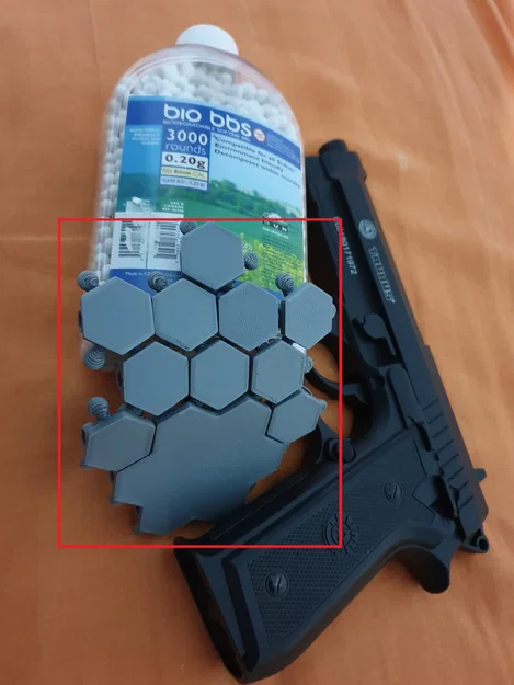 Giáp lục giác Airsoft Modular Hex Armor Plate in 3D - Image 2