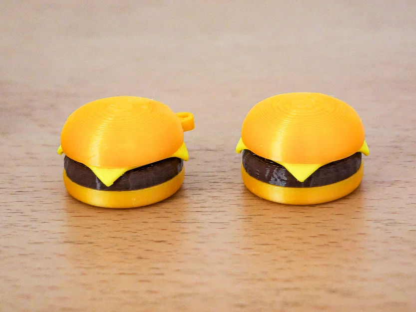 Mô hình Burger lắp ráp dễ thương - File in 3D làm móc khóa cực chất - Image 1