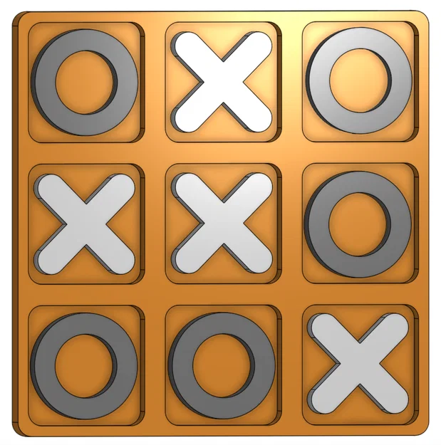Bàn cờ Tic Tac Toe 6" di động - Image 2