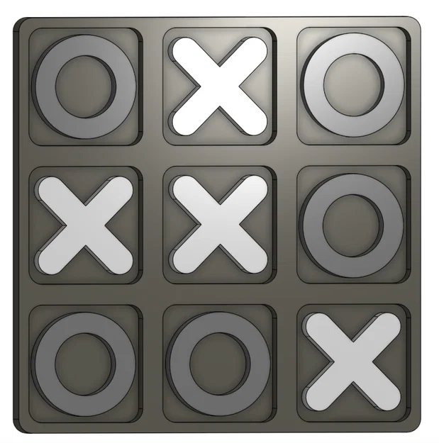 Bàn cờ Tic Tac Toe 6" di động - Image 5