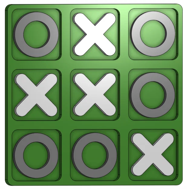 Bàn cờ Tic Tac Toe 6" di động - Image 6