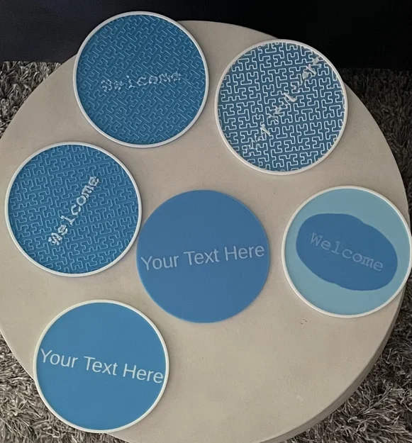 Trình tạo lót ly tùy biến (OpenSCAD) - Customizable Coaster Generator - Image 1