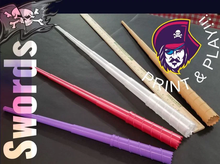 Kiếm Lồng Telescoping - In Liền Khối (Print in Place) - Image 1