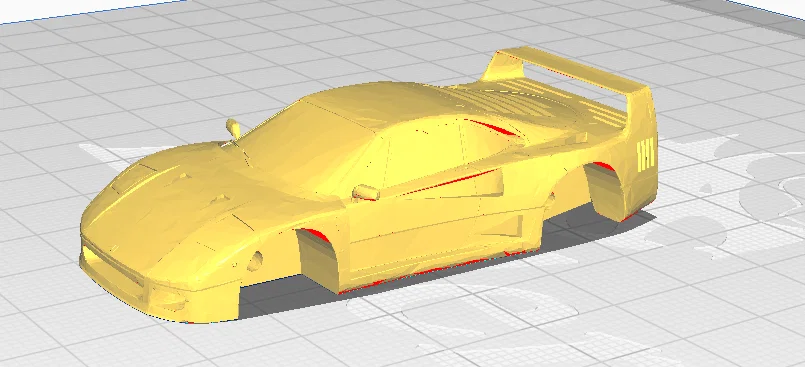 Mô hình 3D Ferrari F40 phong cách Hot Wheels tự in cực chất - Image 1