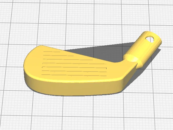 Mẫu in 3D móc khóa đầu gậy golf thời trang và cá tính - Image 1