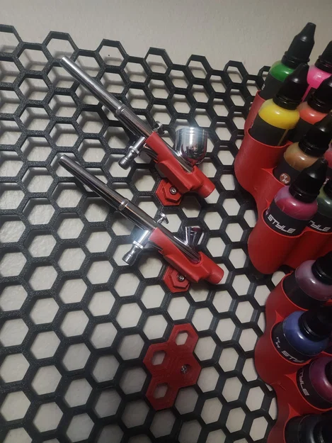 Giá treo súng phun sơn Airbrush cho hệ thống tường tổ ong HSW - Image 1