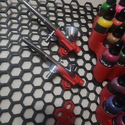 Giá treo súng phun sơn Airbrush cho hệ thống tường tổ ong HSW