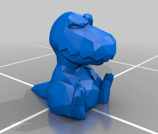 Mô hình 3D T-Rex Low Poly với biểu cảm cực hài hước và độc đáo - Image 1