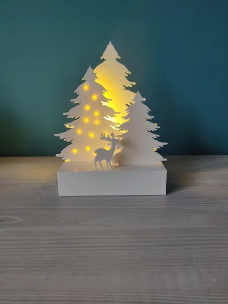 Trang trí Noel (Christmas decoration) có đèn LED – dự án in 3D dễ làm - Image 1