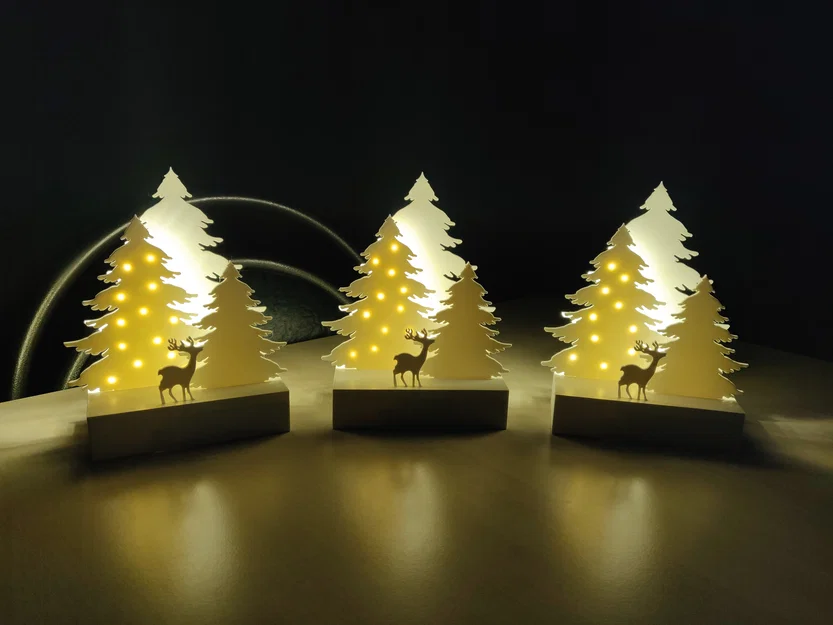 Trang trí Noel (Christmas decoration) có đèn LED – dự án in 3D dễ làm - Image 2