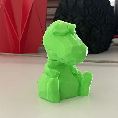 Mô hình T-Rex Low Poly dạng Bobblehead độc đáo cho bàn làm việc