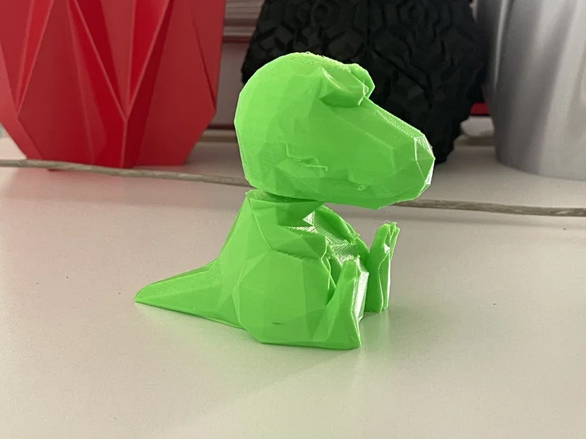 Mô hình T-Rex Low Poly dạng Bobblehead độc đáo cho bàn làm việc - Image 3