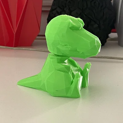 Mô hình T-Rex Low Poly dạng Bobblehead độc đáo cho bàn làm việc