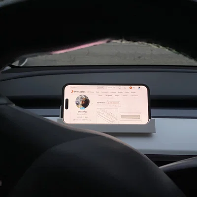 Gá taplo Tesla Model 3 cho iPhone 15 Pro Max (có ốp lưng)
