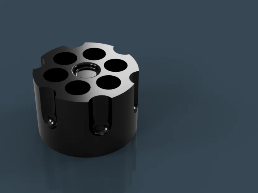 Núm xoay điều khiển máy in 3D hình ổ đạn Revolver độc đáo - Image 1