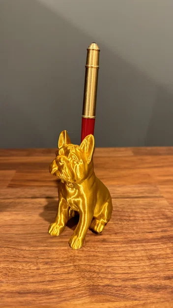 Ống cắm bút hình chó French Bulldog trang trí bàn làm việc cực xinh - Image 1