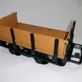 Mô hình toa xe lửa (Low side wagon) in 3D cho đường sắt sân vườn - Thumbnail 1