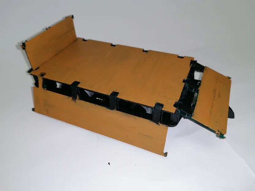 Mô hình toa xe lửa (Low side wagon) in 3D cho đường sắt sân vườn - Image 3