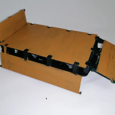 Mô hình toa xe lửa (Low side wagon) in 3D cho đường sắt sân vườn