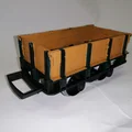 Mô hình toa xe lửa (Low side wagon) in 3D cho đường sắt sân vườn - Thumbnail 4
