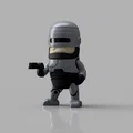 Mô hình Mini Robocop: Món đồ trang trí 3D cực chất cho fan hâm mộ - Thumbnail 1
