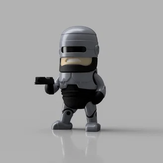 Mô hình Mini Robocop: Món đồ trang trí 3D cực chất cho fan hâm mộ