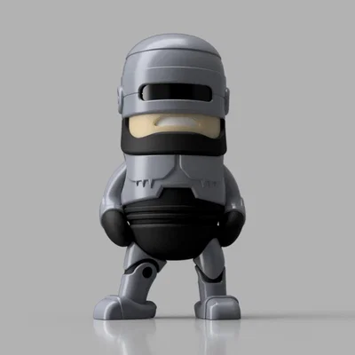 Mô hình Mini Robocop: Món đồ trang trí 3D cực chất cho fan hâm mộ