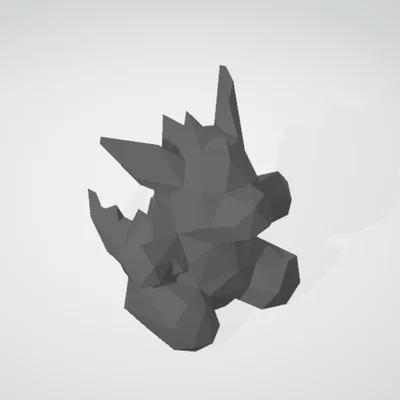 Mô hình Rồng nhỏ Lowpoly dễ thương để bàn trang trí