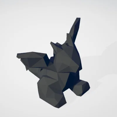 Mô hình Rồng nhỏ phong cách LowPoly (Small Dragon) in 3D đẹp mắt