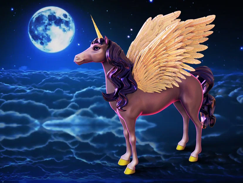 Alicorn Uy Nghi (Kỳ Lân Bay) - Majestic Alicorn (Flying Unicorn) - Image 1