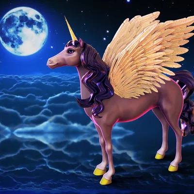 Alicorn Uy Nghi (Kỳ Lân Bay) - Majestic Alicorn (Flying Unicorn)