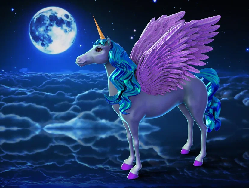 Alicorn Uy Nghi (Kỳ Lân Bay) - Majestic Alicorn (Flying Unicorn) - Image 2