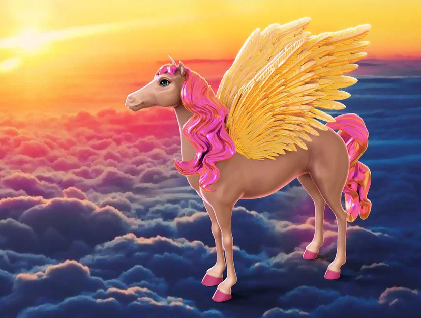 Mô hình in 3D Pretty Pegasus - Ngựa thần huyền thoại đầy ấn tượng - Image 1