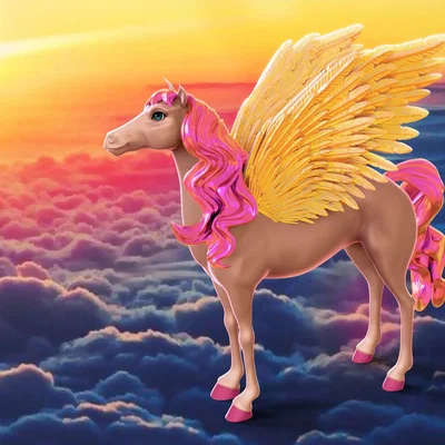 Mô hình in 3D Pretty Pegasus - Ngựa thần huyền thoại đầy ấn tượng