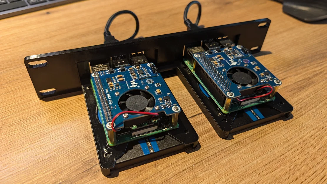 10-Zoll Raspberry Pi 4 & SSD Rack Mount (Bộ mặt trước rack 10-inch) - Image 2