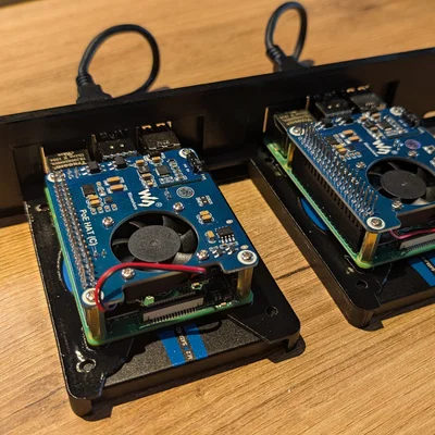 10-Zoll Raspberry Pi 4 & SSD Rack Mount (Bộ mặt trước rack 10-inch)