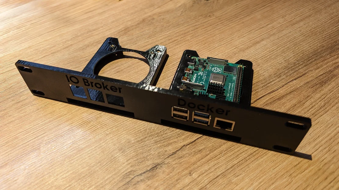 10-Zoll Raspberry Pi 4 & SSD Rack Mount (Bộ mặt trước rack 10-inch) - Image 3