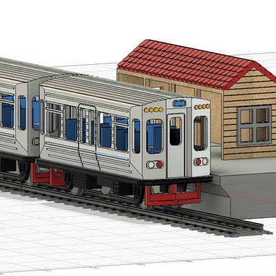 Tàu Đồ Chơi Chicago Elevated cho O Scale