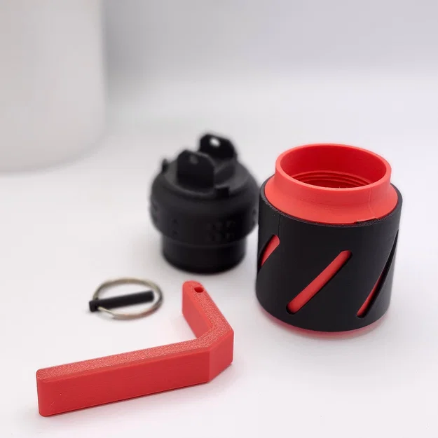 Hộp Móc Khóa Cất Đồ Hình Lựu Đạn (Grenade Stash Keychain Container) - Image 3
