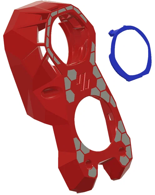 Mặt và mount KNOMI cho Voron Stealthburner – HEX design (NEW) - Image 1