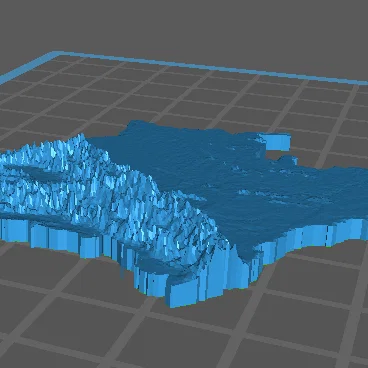 Mô hình bản đồ địa hình 3D Colombia chi tiết chất lượng cao