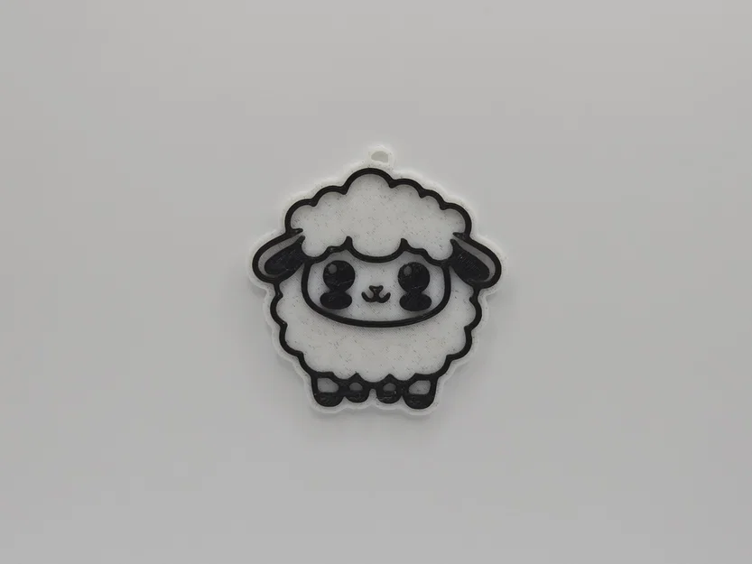 Móc khóa cừu nhỏ đáng yêu - File in 3D dễ thương cho mọi người - Image 1
