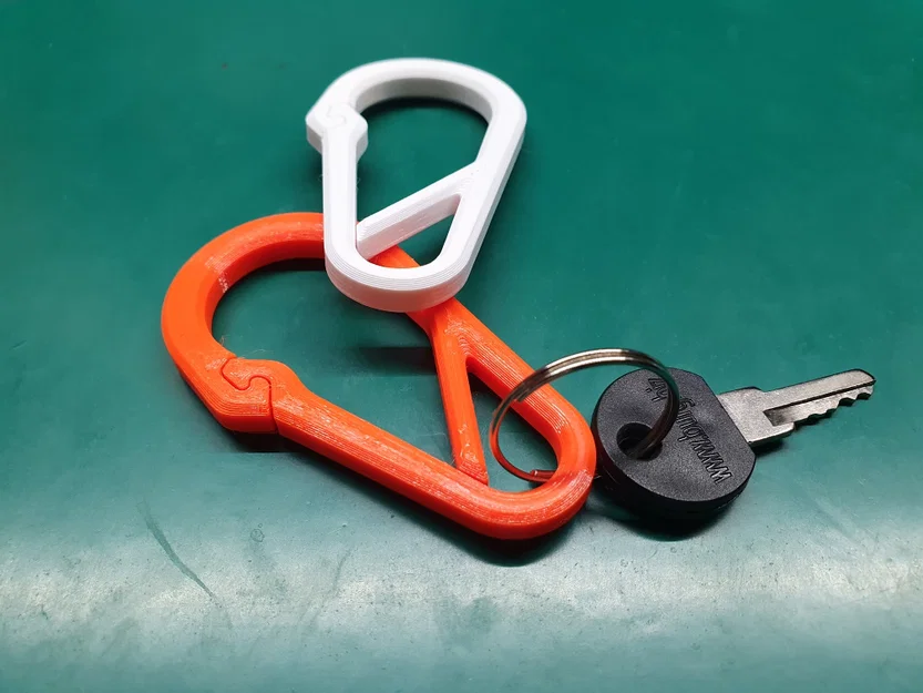 🔏 Carabiner có vách ngăn + móc khóa (Partitioned Carabiner + lock hook) - Image 2